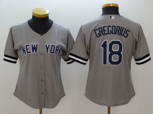 Women New York Yankees #18 Didi Gregorius Style 1