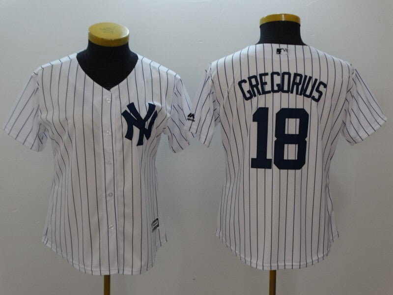 Women New York Yankees #18 Didi Gregorius Style 2