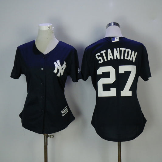 Women New York Yankees #27 Giancarlo Stanton Style 1