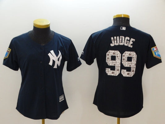 Women New York Yankees #99 Aaron Judge Style 3