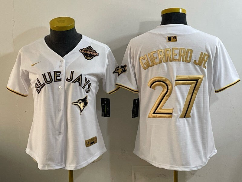 Women Toronto Blue Jays #27 Vladimir Guerrero Jr. Blue Jays Women