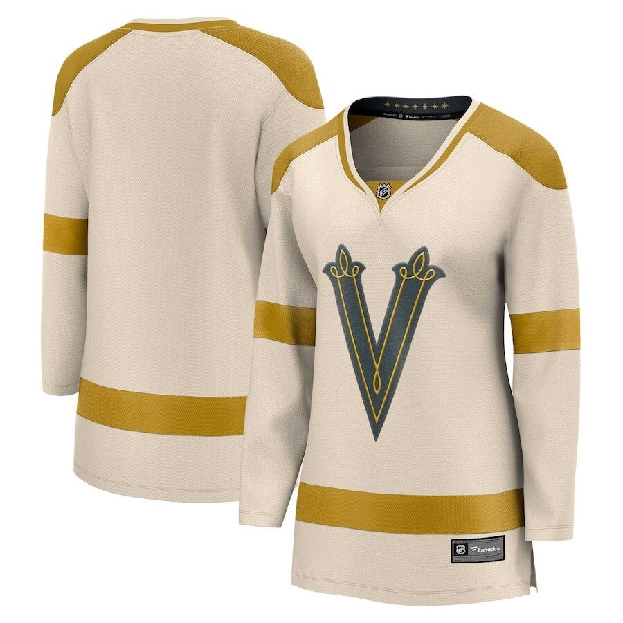Women Vegas Golden Knights Fanatics Branded 2024 NHL Winter Classic Breakaway Jersey - Cream
