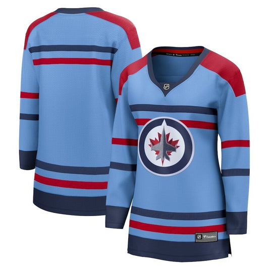 Women Winnipeg Jets Fanatics Branded Anniversary Premier Breakaway Jersey - Light Blue