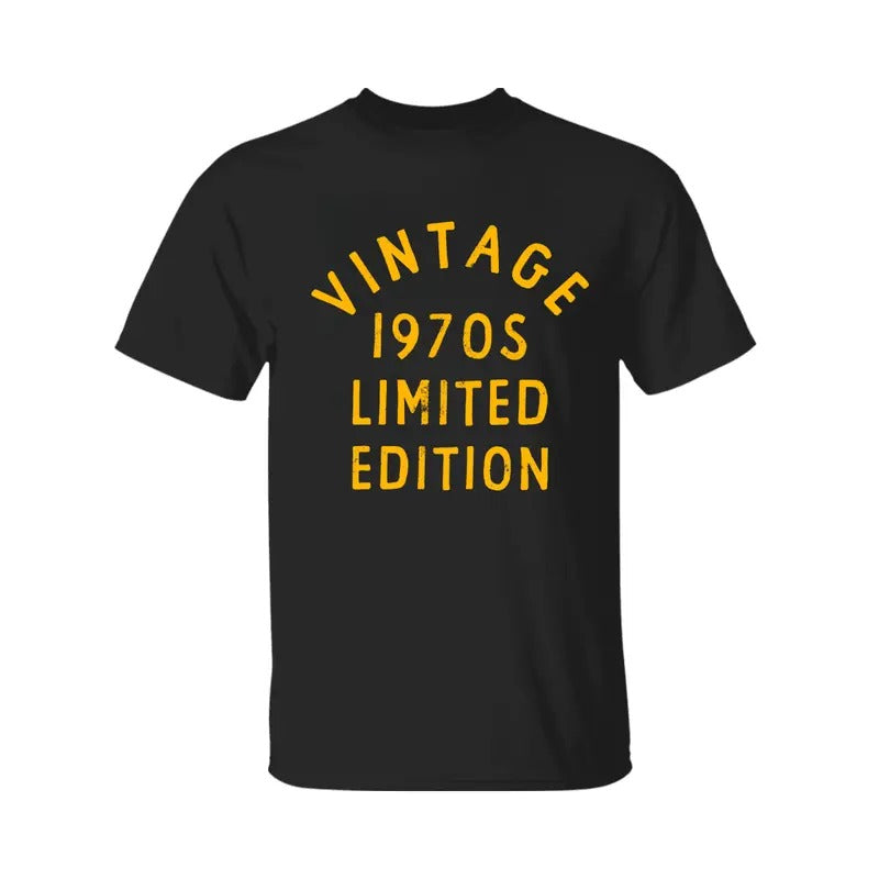 Womens Vintage 1970s Limited Edition Shirt, Funny Cool 1970 Theme Classic Tee For Ladies