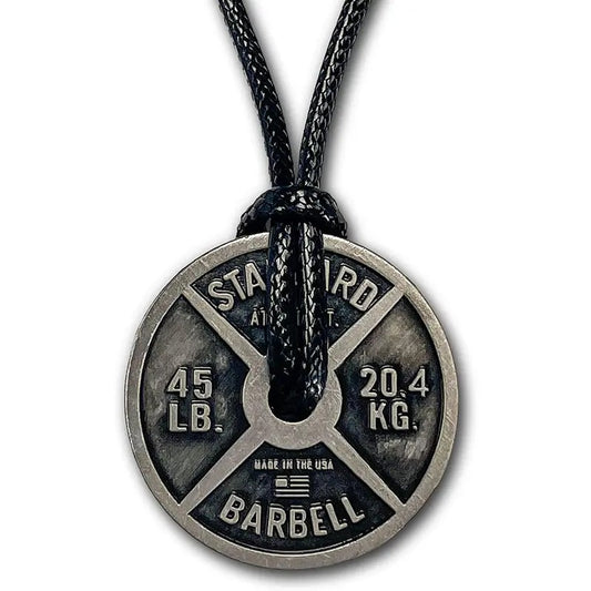 Workout Necklace For Men, Weight Plate Necklace, Adjustable Leather Cord T-Shirts, Hoodie, Sweatshirt | InkThreadWorks.com