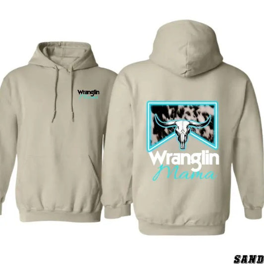 Wranglin' Mama T-shirt Sweatshirt Hoodie, Western-Inspired Graphic Hoodie, Trendy Ranch Life Hoodie, Unisex Hoodie Classic, Graphic Tees For Women And Men, Gifts For All