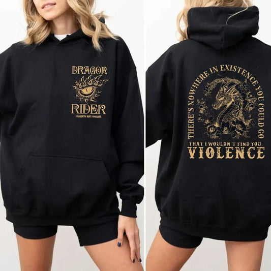 Xaden Riorson 4th Wing Shirt,Fourth Wing Dragon Rider Two Side Shirt, Basgiath War College Shirt, Unisex Sweater Pullover...