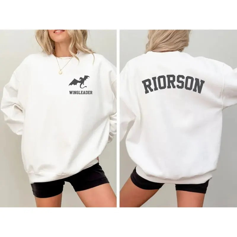 Xaden Riorson Wingleader Sweater, Fourth Wing Merch, Bookish Booktok Onyx Storm Reader Violence Shadow Daddy Onyx Storm...