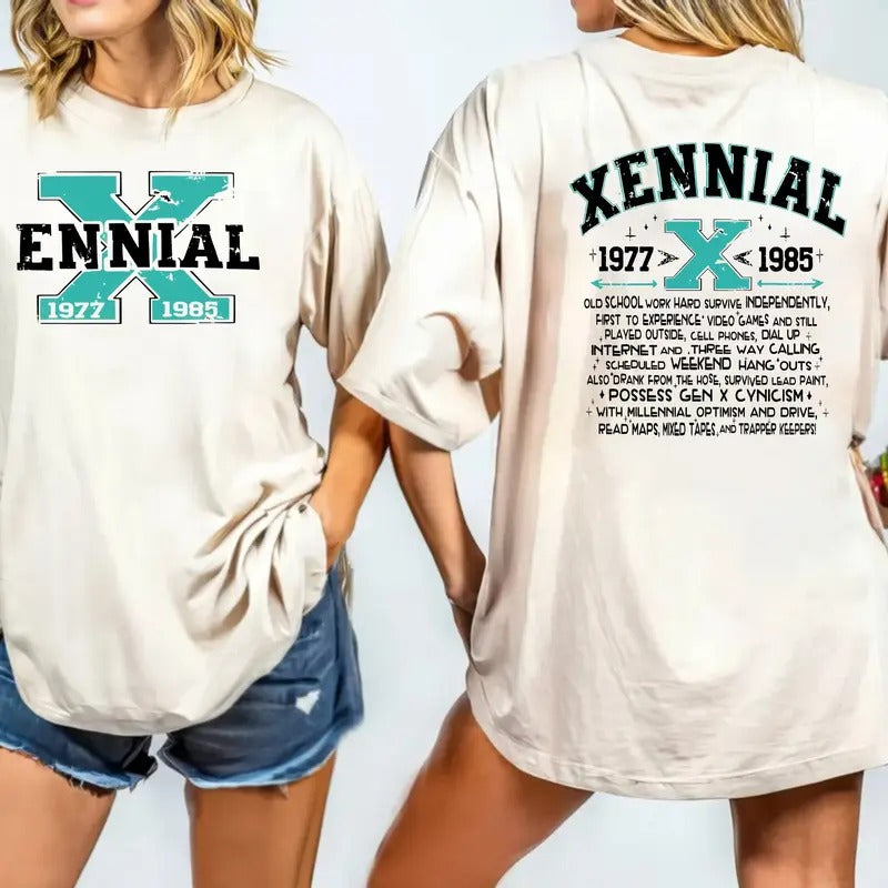 Xennial Shirt, Generation X Ennial, Trendy Funny Adult Humor Gen X Tshirt, Funny And Sarcastic Shirt, Unisex Short Sleeve Tee, Casual Clothing