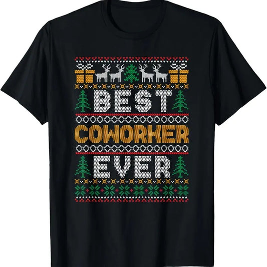 Xmas Matching Best Coworker Ever Ugly Christmas Sweater T-Shirt Hoodie, Sweatshirt | InkThreadWorks.com