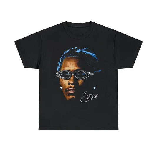 YOUNG THUG T-SHIRT, Rap Tee Concert T-Shirt, Kanye Thugger Lil Baby Blue Rare Hip Hop Graphic T-Shirt, Vintage Unisex Shirt