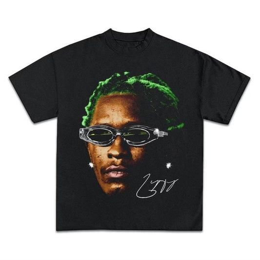 YOUNG THUG T-Shirt, Rap Tee Concert Merch Thugger Slime Season, Green Rare Hip Hop Graphic Print 1531772837, Gifts