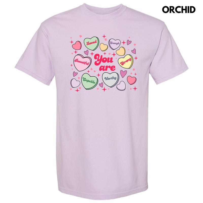 You Are Valentine Hearts Comfort Colors T-Shirt 'NLB' Hoodie, Sweatshirt | InkThreadWorks.com