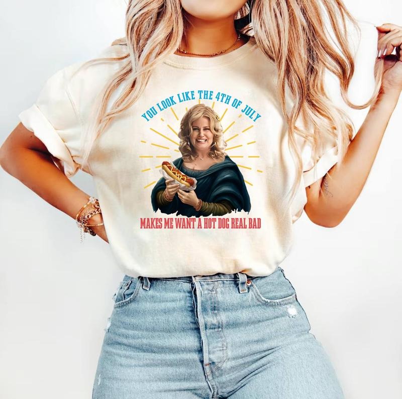 You Look Like The 4th Of July Makes Me Want A Hot Dog Real Bad Shirt Unisex, Funny 4th Of July Gift Shirt Hoodie Sweatshirt Unisex