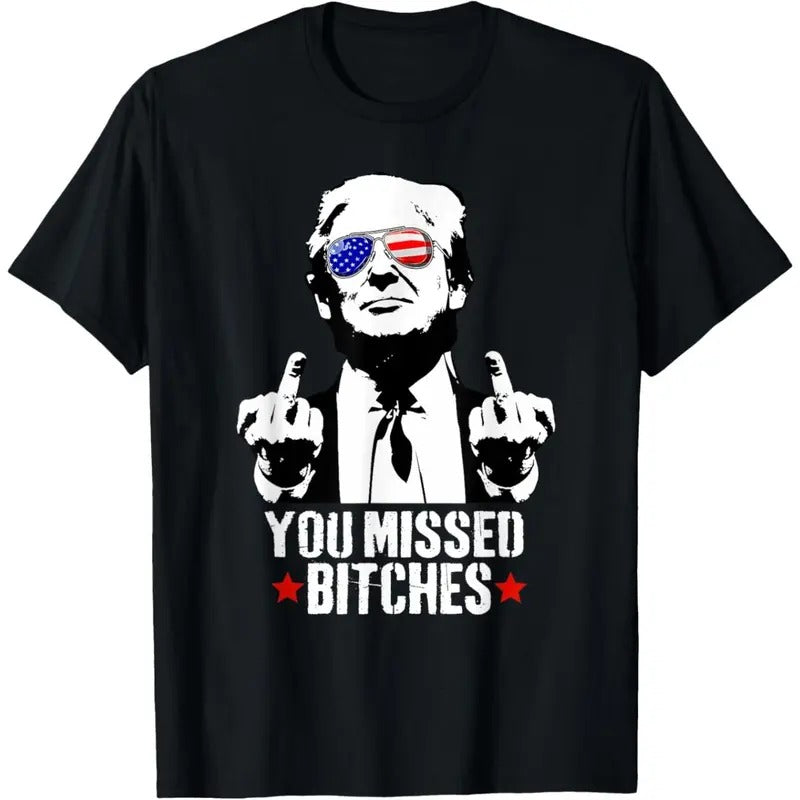 You Missed Shirt, You Missed Trump 2024 TShirt You Missed T-Shirt made in usa Hoodie, Sweatshirt | InkThreadWorks.com