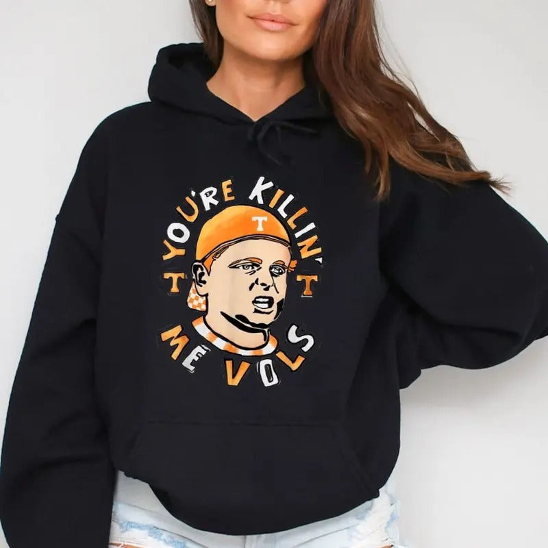 You're Killin' Me Vols, Funny Hoodie Casual Street Style Fleece Fabric Pullover Hooded Sweatshirt for Women , Perfect...