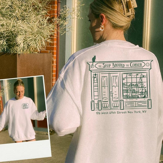 You've Got Mail Shop Around Vintage Sweatshirt, New York City Love Story T-shirt, Bookstore Romance Hoodie, Shirt for Book lover