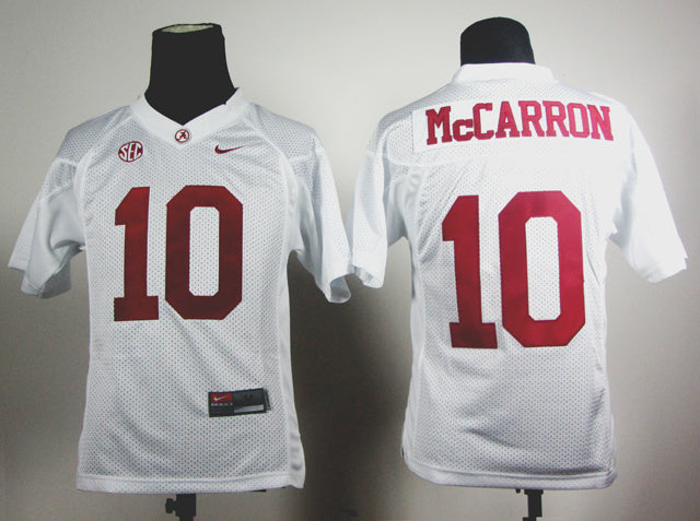 Youth AJ McCarron 10 White