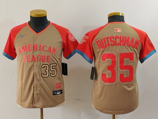 Youth Baltimore Orioles #35 Adley Rutschman Orioles 24 All-Star Youth Style 3