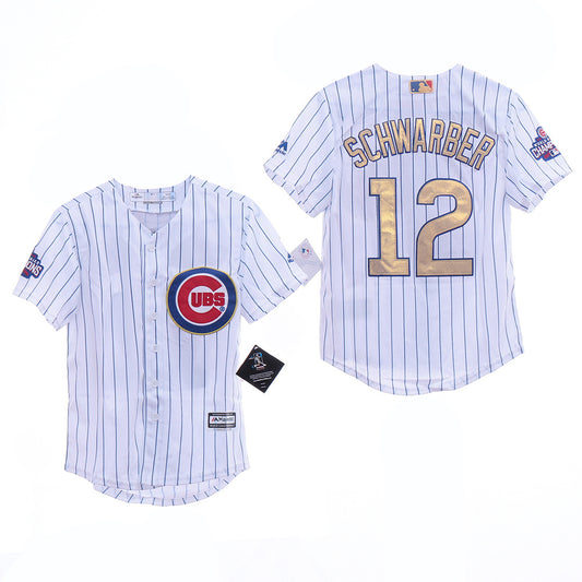 Youth Chicago Cubs #12 Kyle Schwarber
