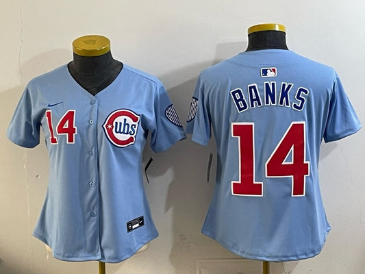 Youth Chicago Cubs #14 Ernie Banks Cubs Women Youth