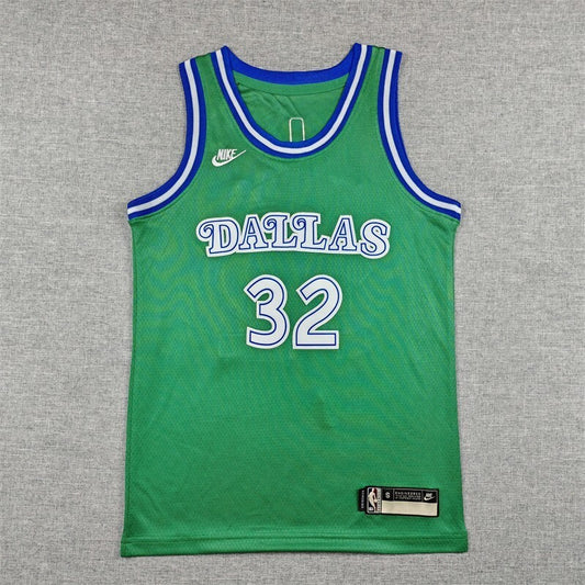 Youth Dallas Mavericks #32 Cooper Flagg Youth Mavericks 32 Classic Green Style 1