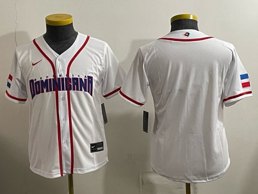 Youth Dominican Republic Baseball White 2026 World 26 World Cup Women Youth Style 2