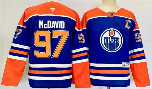 Youth Edmonton Oilers #97 Connor McDavid Youth Style 1