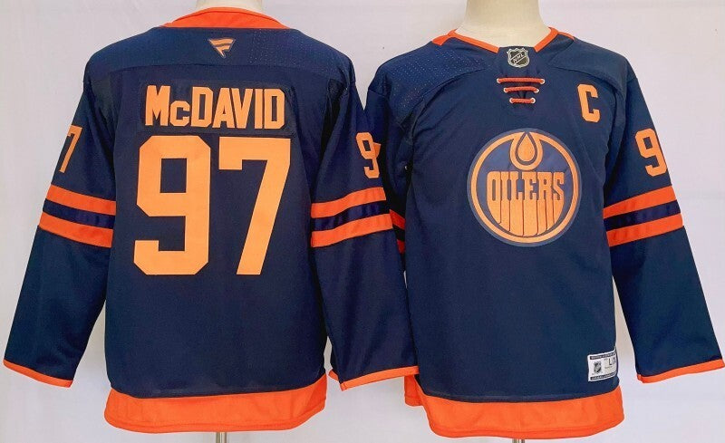 Youth Edmonton Oilers #97 Connor McDavid Youth Style 2