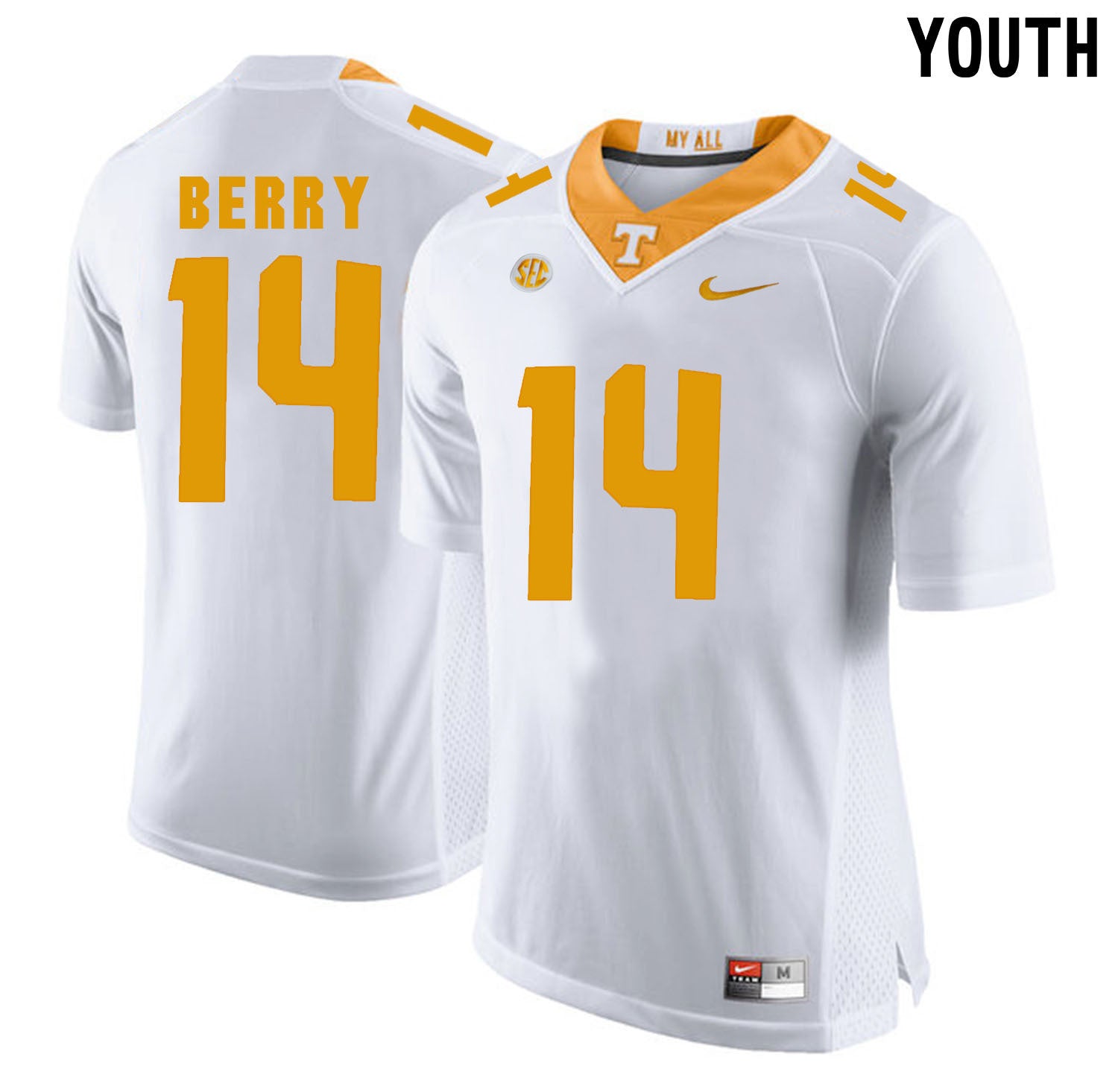 Youth Eric Berry 14 White