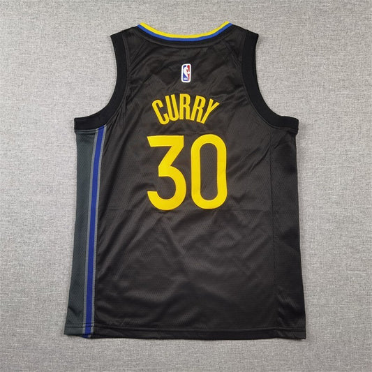 Youth Golden State Warriors #30 Stephen Curry Youth 25 Warriors 30 # Curry Black Statement Edition Style 3