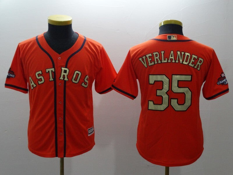 Youth Houston Astros #35 Justin Verlander Style 1