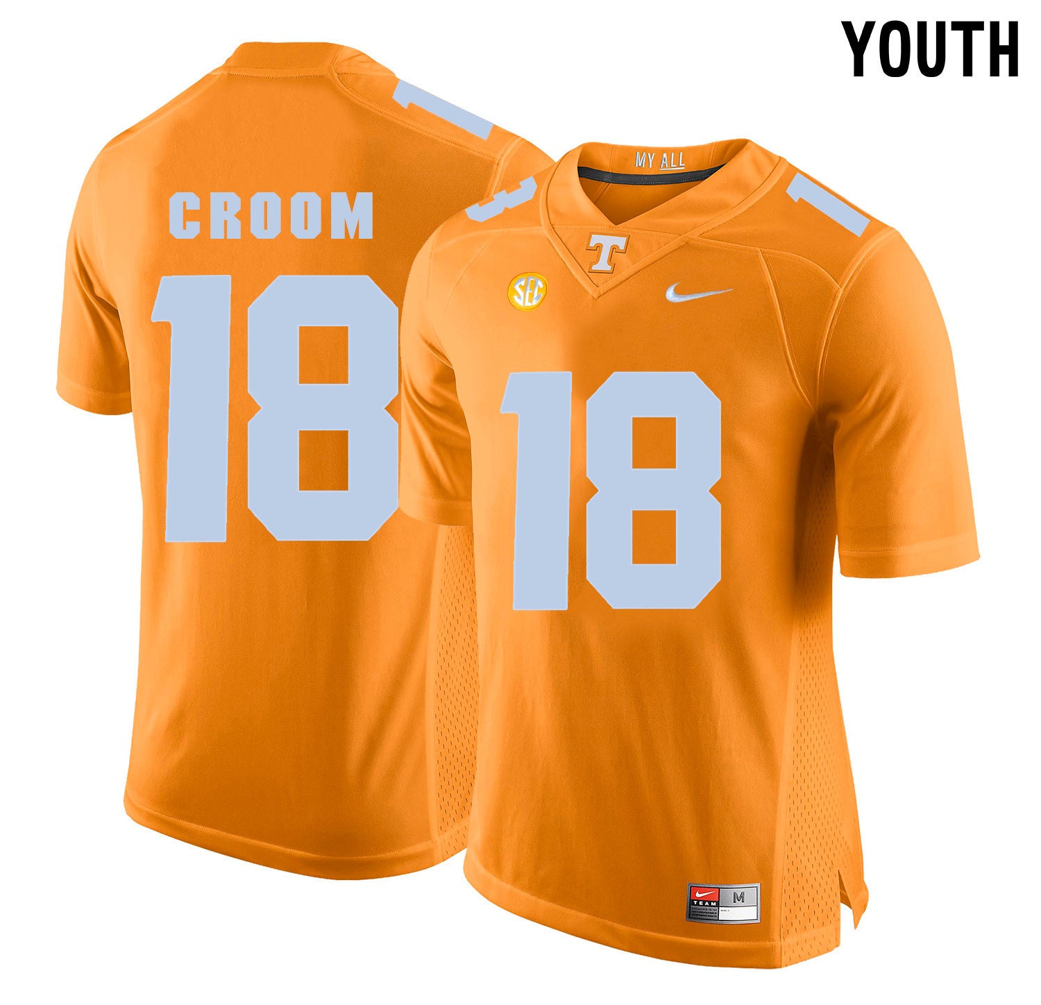 Youth Jason Croom 18 Orange