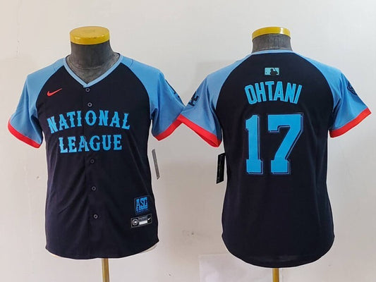 Youth Los Angeles Dodgers #17 Shohei Ohtani Style 1