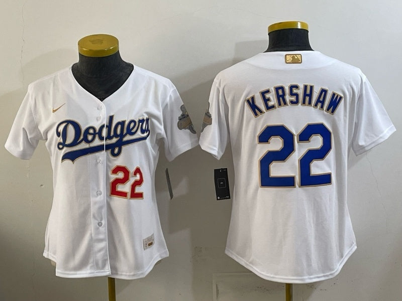 Youth Los Angeles Dodgers #22 Clayton Kershaw Dodgers Edition Women Youth