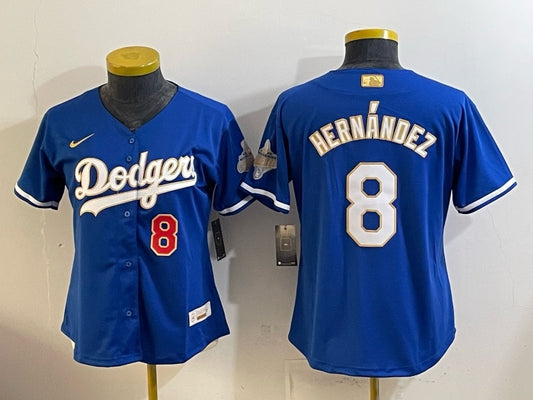 Youth Los Angeles Dodgers #8 Enrique Hernandez Dodgers Edition Women Youth