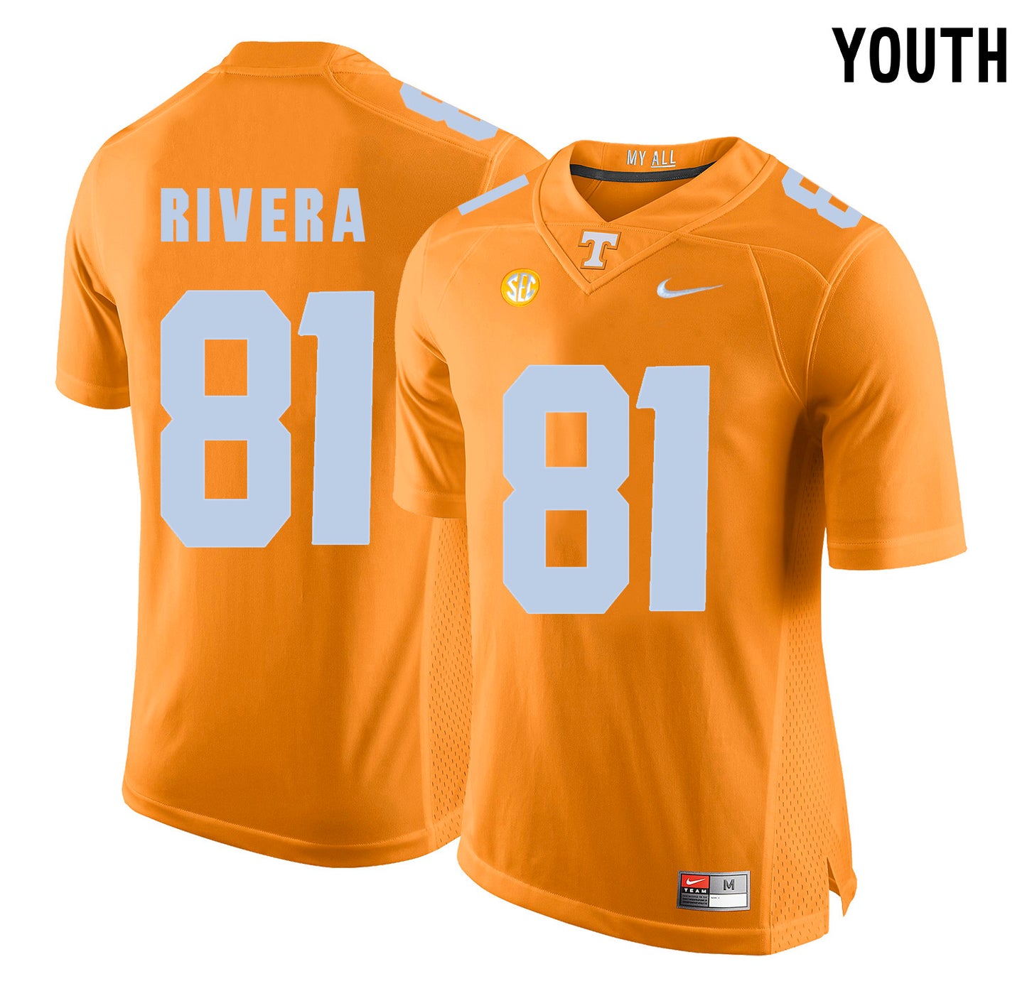 Youth Mychal Rivera 81 Orange