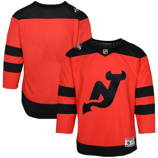 Youth New Jersey Devils 2024 NHL Stadium Series Premier Jersey – Red Style 2