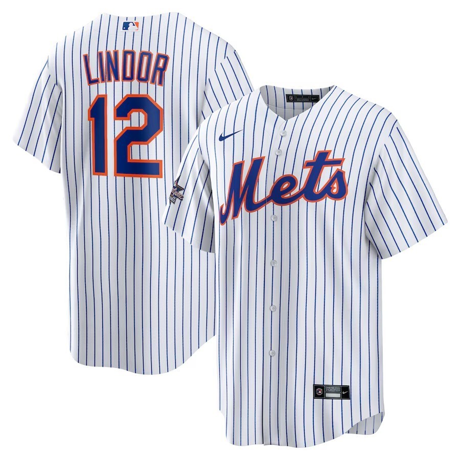 Youth New York Mets #12 Francisco Lindor 2025 MLB All-Star Game Home Replica Player Jersey - White