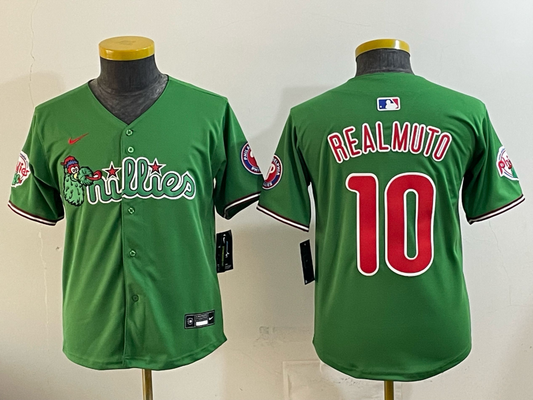 Youth Philadelphia Phillies #10 J.T. Realmuto Phillies Collaboration Youth Style 2