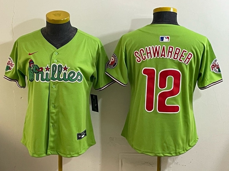 Youth Philadelphia Phillies #12 Kyle Schwarber Phillies 6 Edition Women Youth
