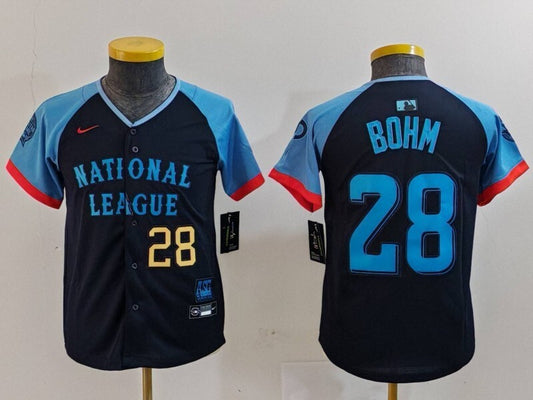 Youth Philadelphia Phillies #28 Alec Bohm Phillies 2024 All-Star Youth Style 2