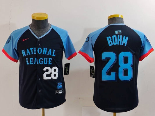 Youth Philadelphia Phillies #28 Alec Bohm Phillies 2024 All-Star Youth Style 4