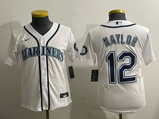 Youth Seattle Mariners #12 Josh Naylor Mariners Youth