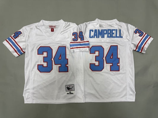 Youth Tennessee Oilers #34 Earl Campbell Oilers Youth Style 1