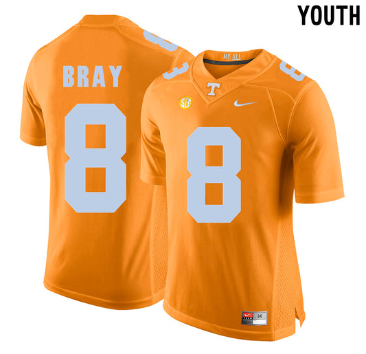 Youth Tyler Bray 8 Orange