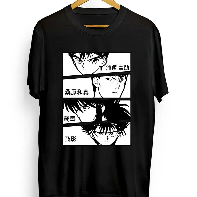 Yu Yu Hakusho,Yusuke,Kuwabara,Kurama,Hiei,90s,anime,new unisex T-Shirt S-4XL
