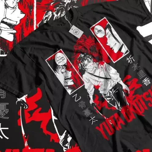 Yuta Okkotsu T-Shirt Jujutsu Kaisen Satoru Gojo Girl Horror Anime Shirt All Size