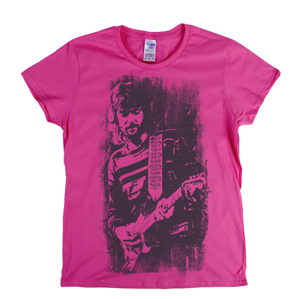 Eric Clapton Close Up Womens T-Shirt