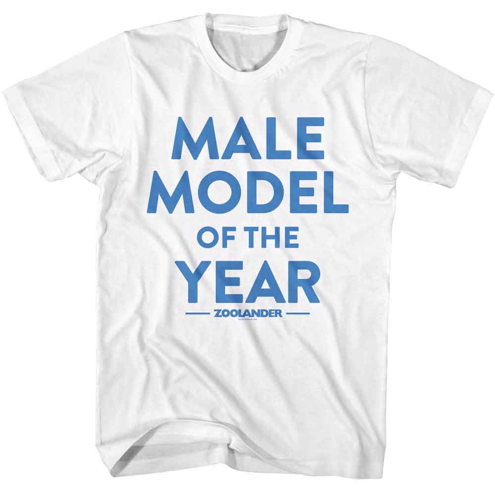 Zoolander - Male Model - American Classics - White Front Print Adult Short Sleeve T-Shirt